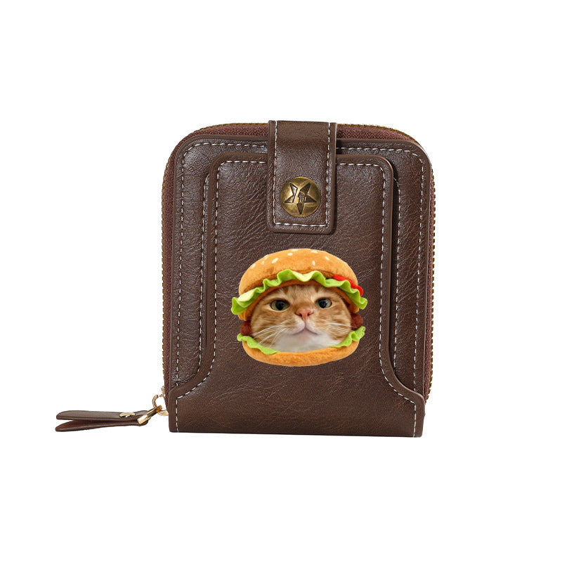 Hamburger Cat Wallet