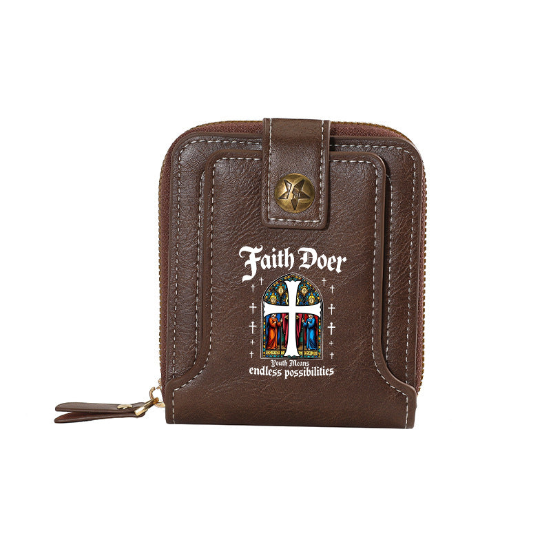 White cross Wallet-8001