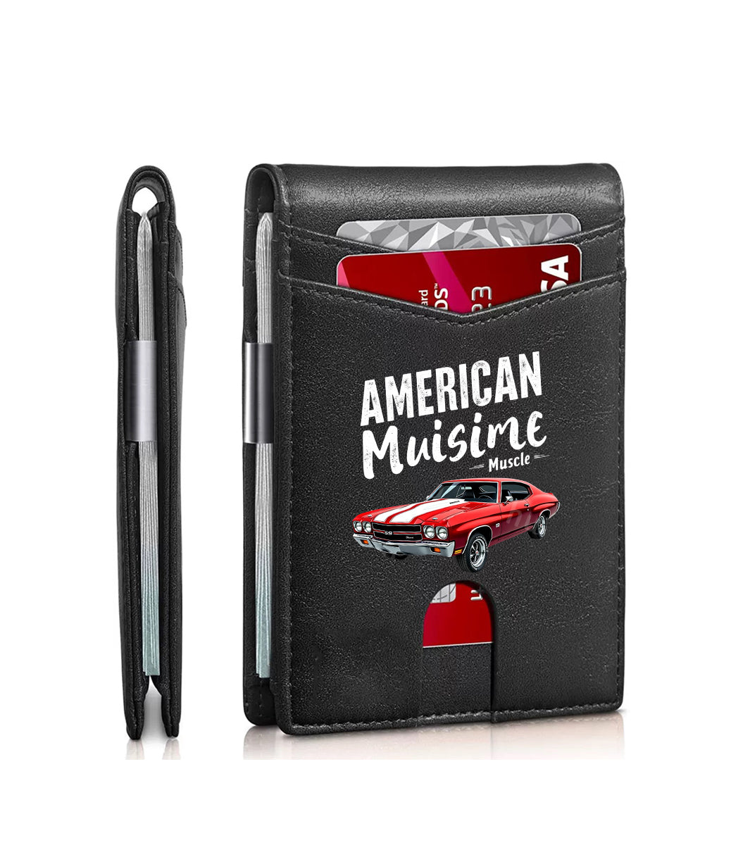Red car-print wallet-01