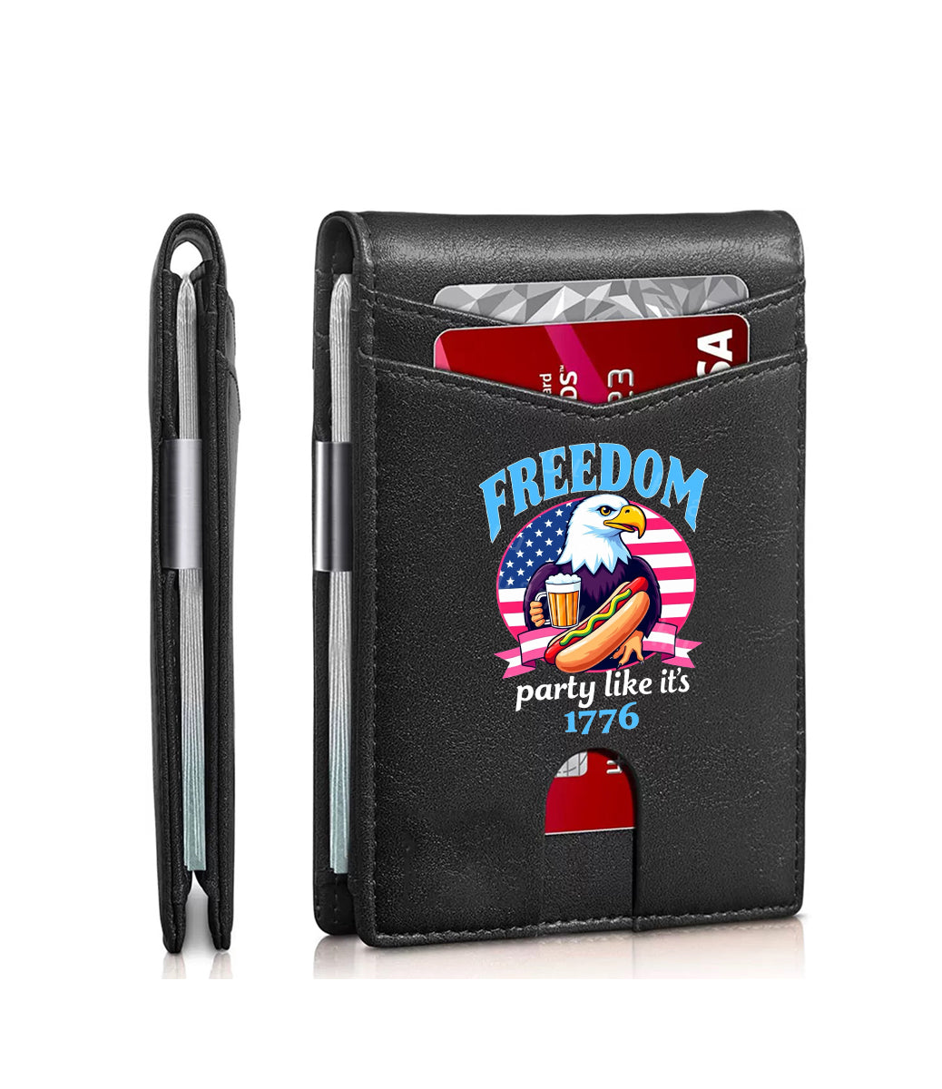 Eagle Flag Print Wallet-01