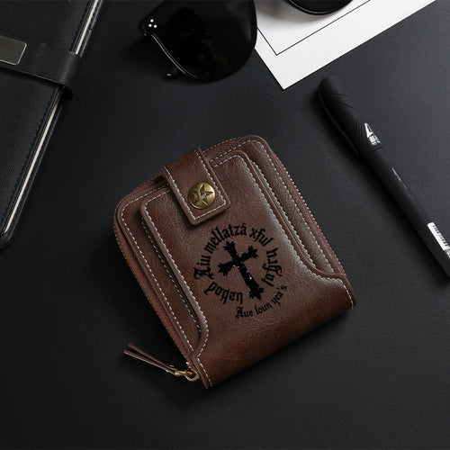 Black cross Wallet-8001