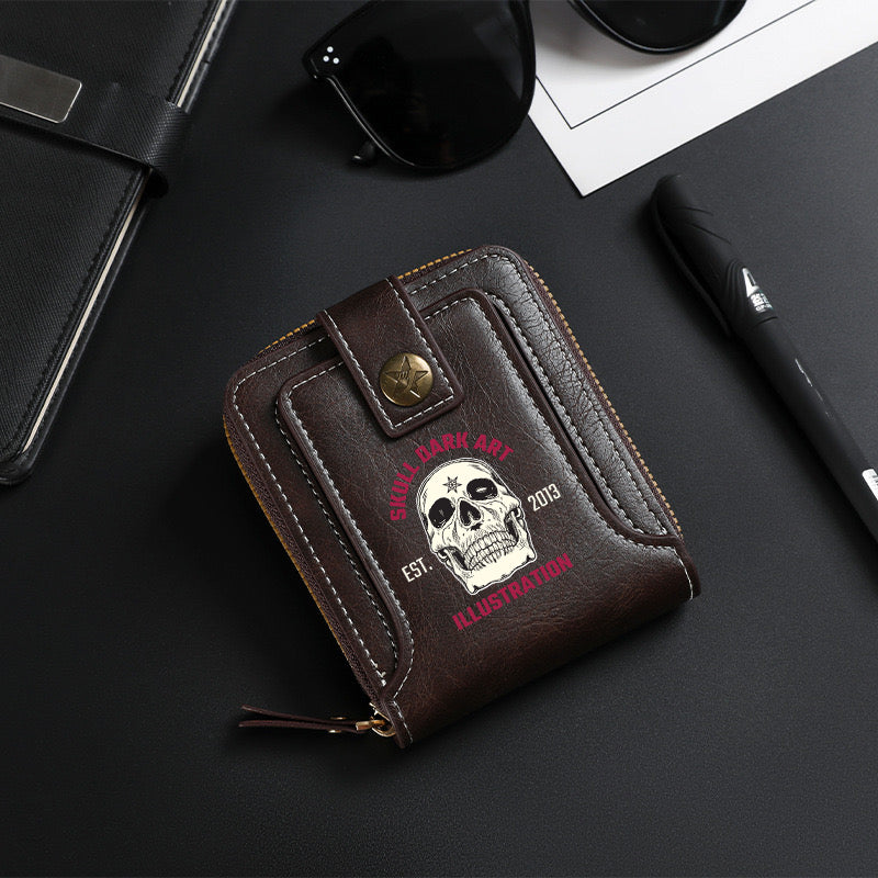 White Skull Wallet-8001