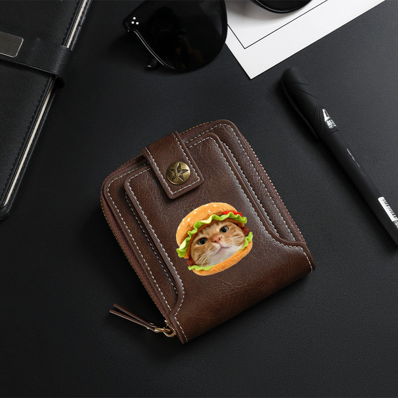 Hamburger Cat Wallet