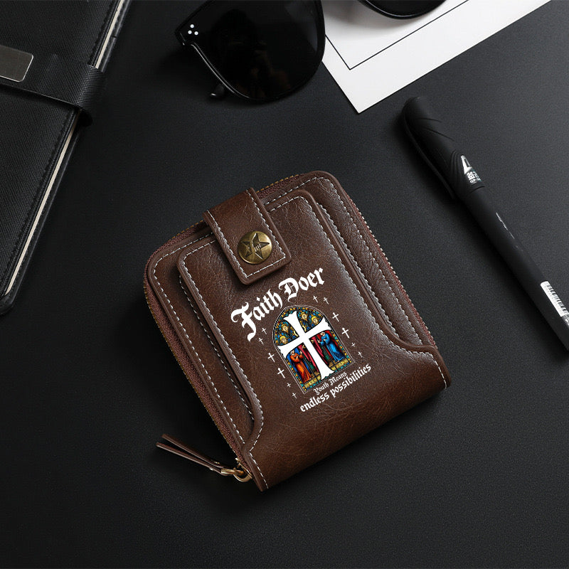 White cross Wallet-8001