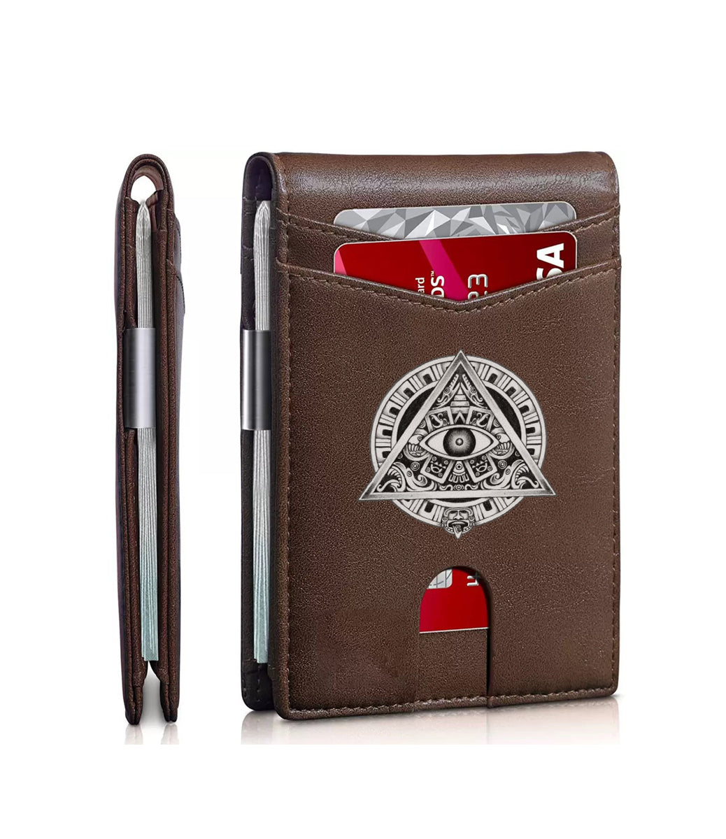 Original design, religious style, Eye of God print men's wallet/card holder. Custom designs available.01