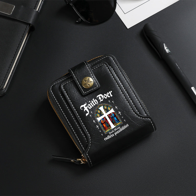 White cross Wallet-8001