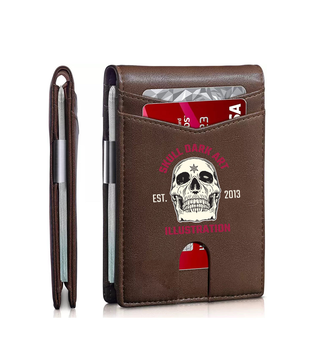 Teeth baring skull card pack-01