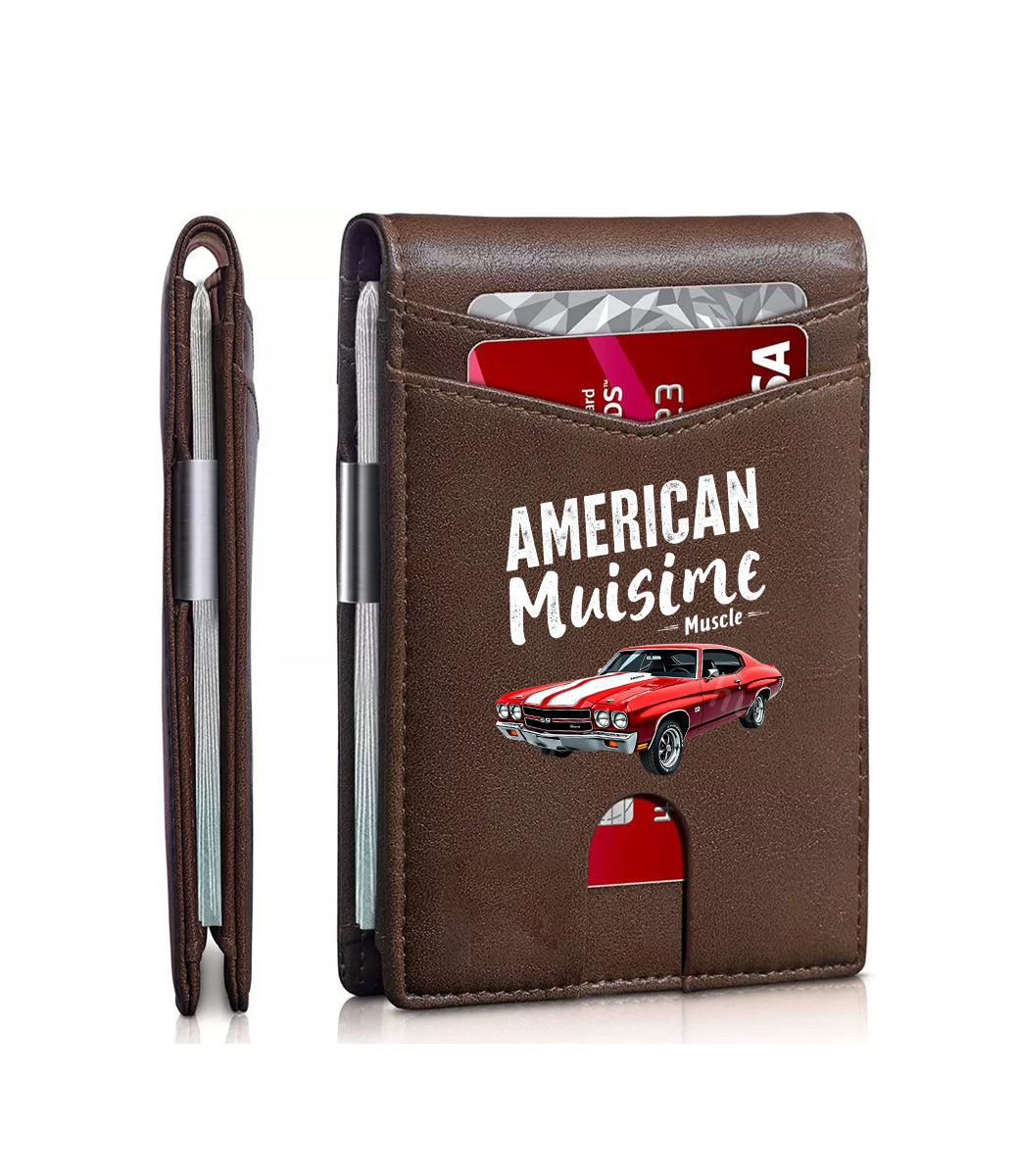 Red car-print wallet-01