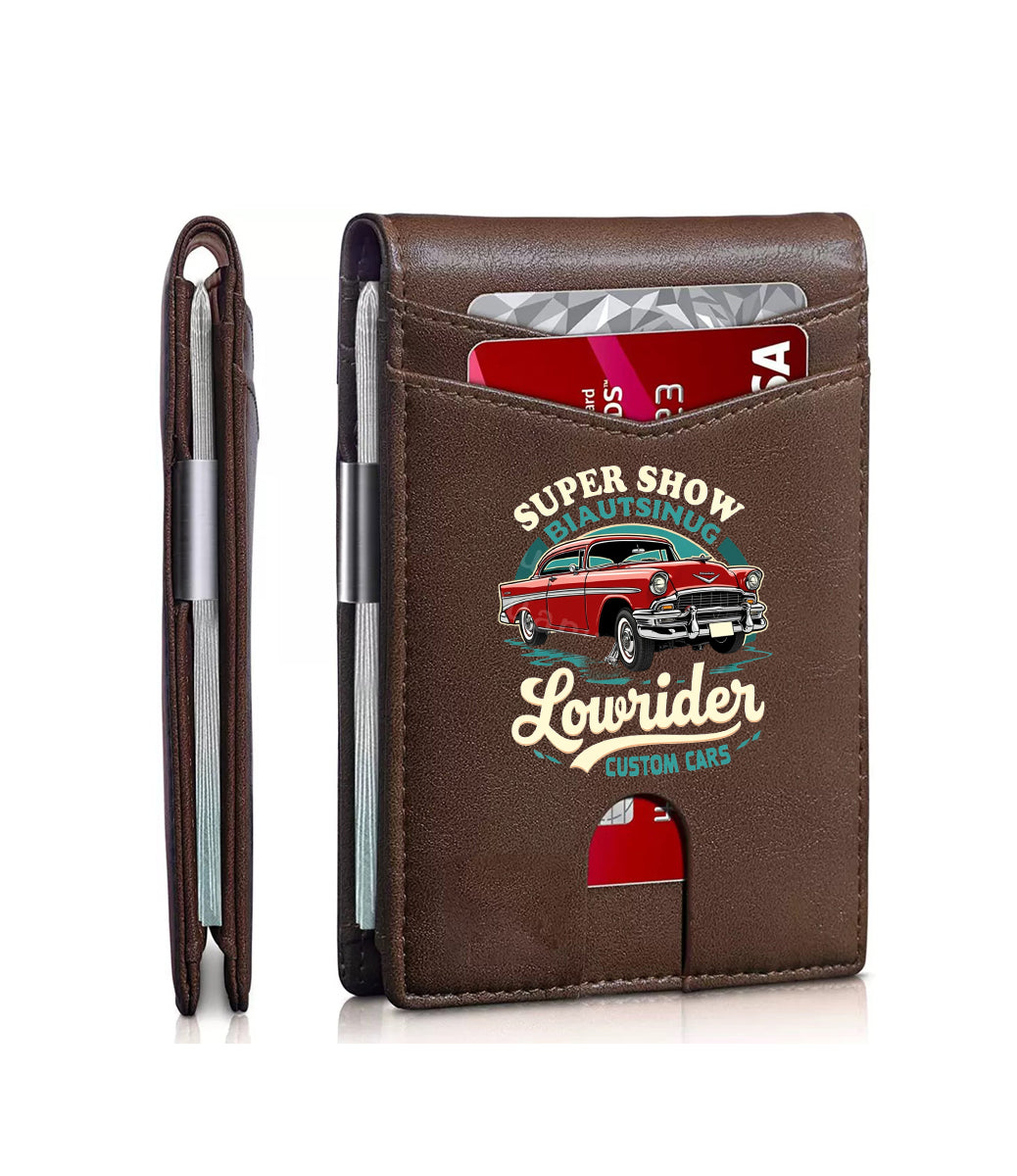 Car Pattern Print Wallet - 01