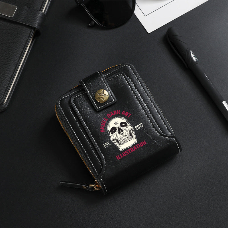 White Skull Wallet-8001