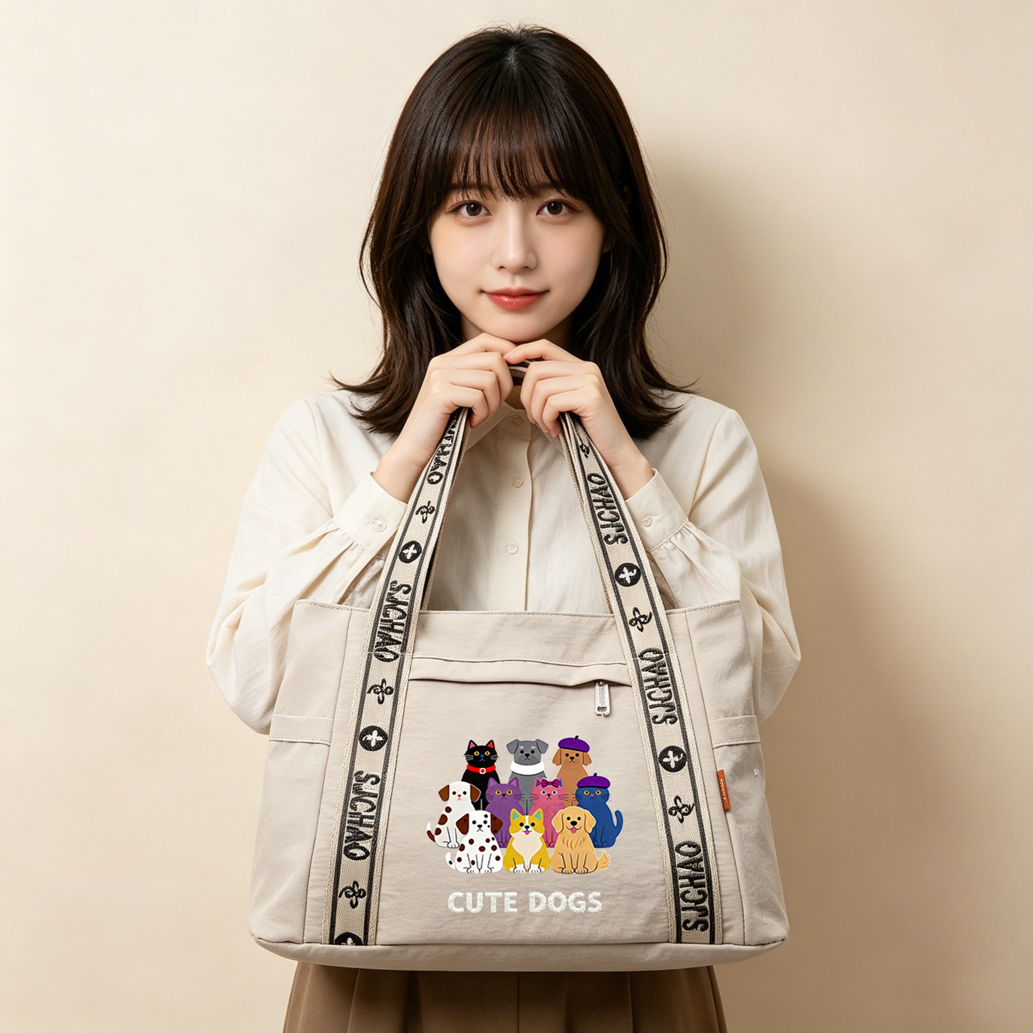 cats and dogs-tote bag-8051