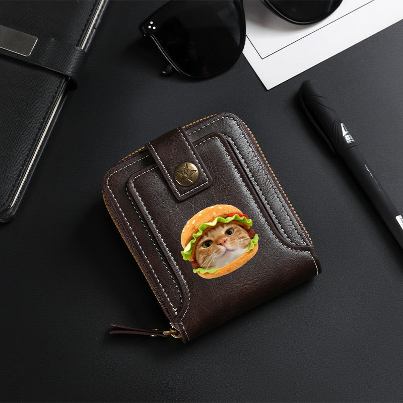 Hamburger Cat Wallet