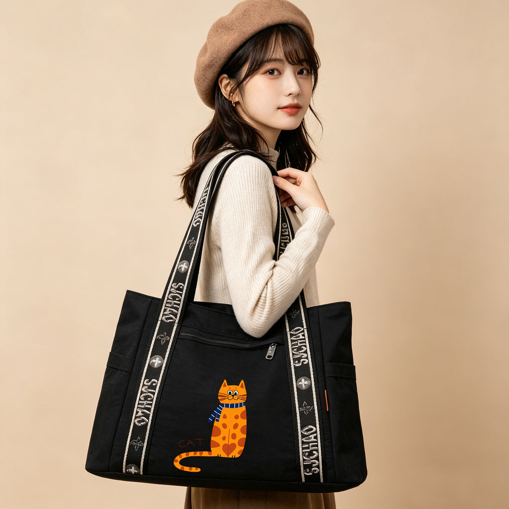 Ginger cat-tote bag-8051