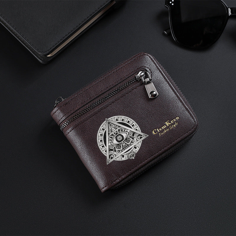 Original design, religious style, Eye of God print men's wallet/card holder. Custom designs available.8002