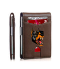 Dog print men's card bag/wallet can be customized with pictures.01