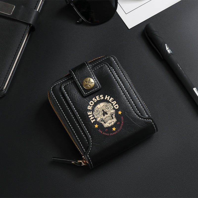 Rose Skull Wallet-8001