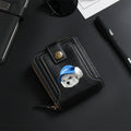 Blue-capped dog Wallet-8001