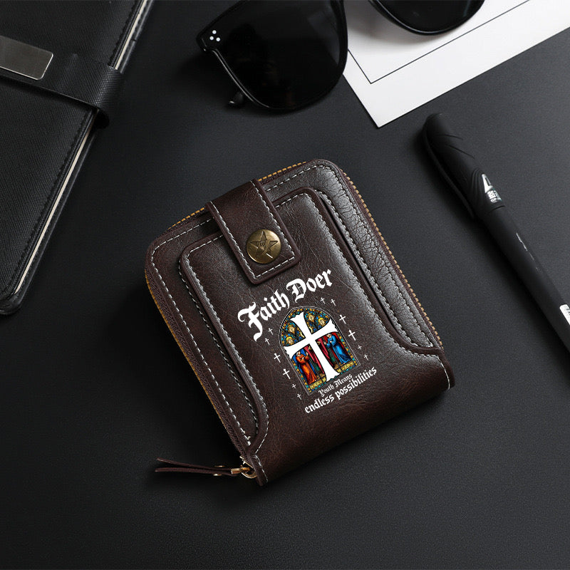 White cross Wallet-8001
