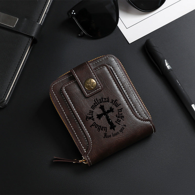 Black cross Wallet-8001