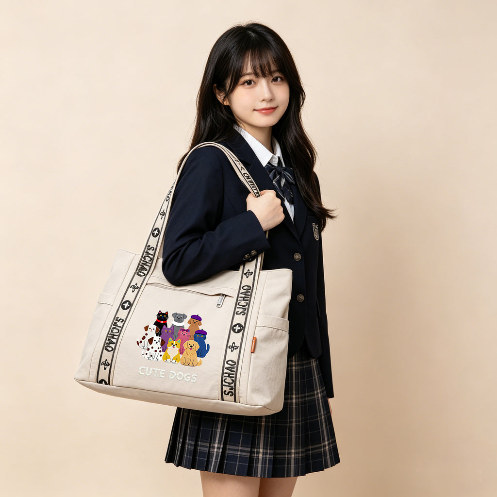 cats and dogs-tote bag-8051