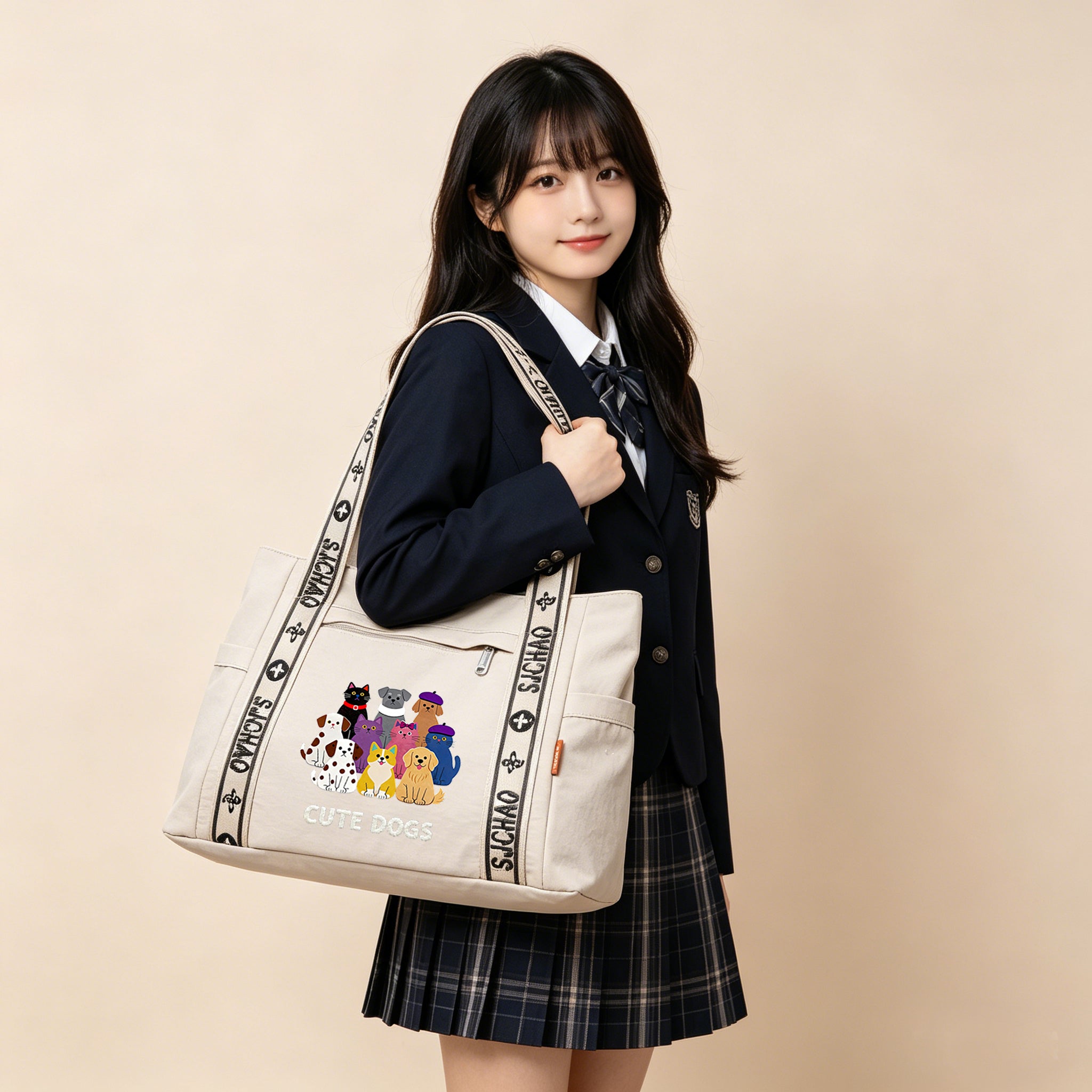 cats and dogs-tote bag-8051