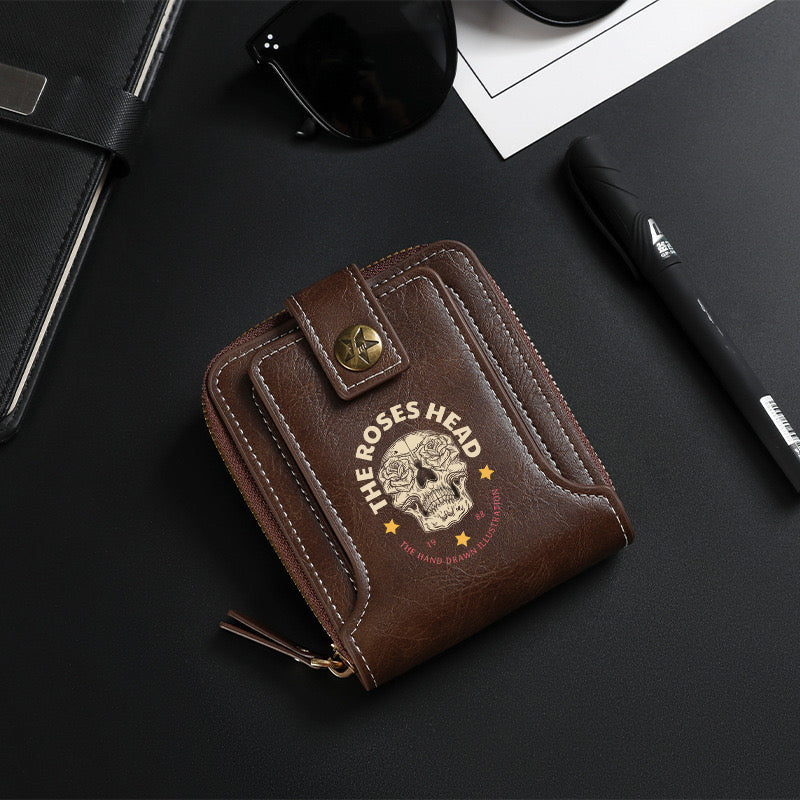Rose Skull Wallet-8001