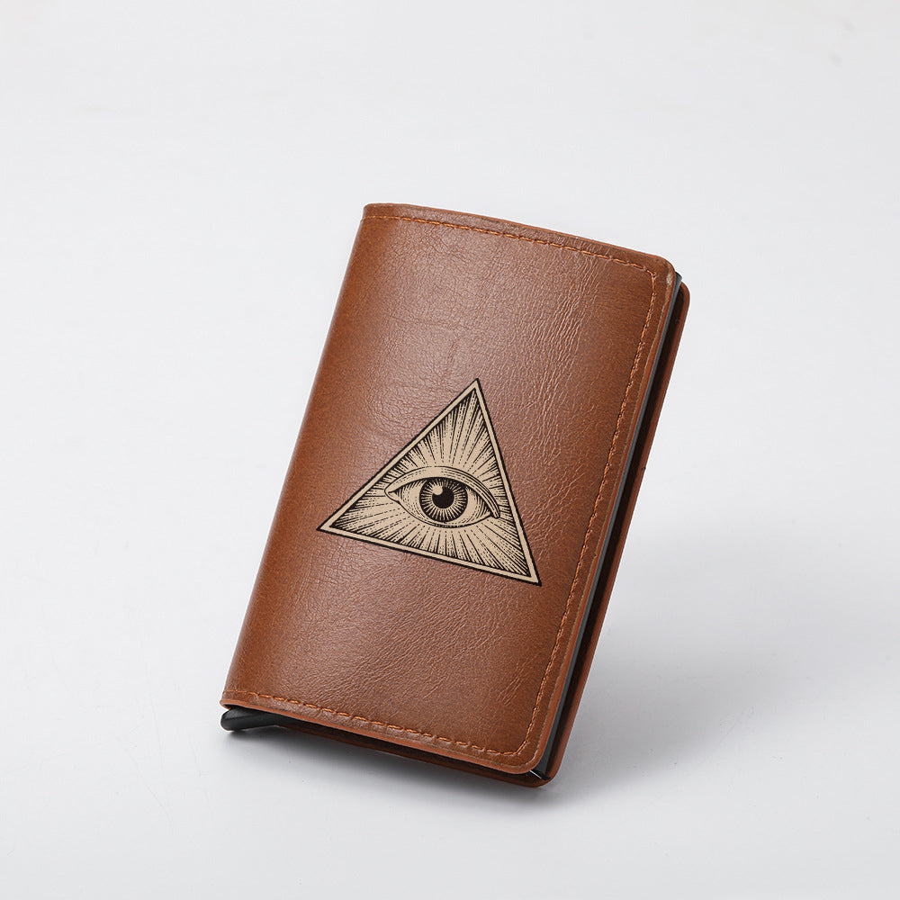 Original design, religious style, Eye of God print men's wallet/card holder. Custom designs available.8094
