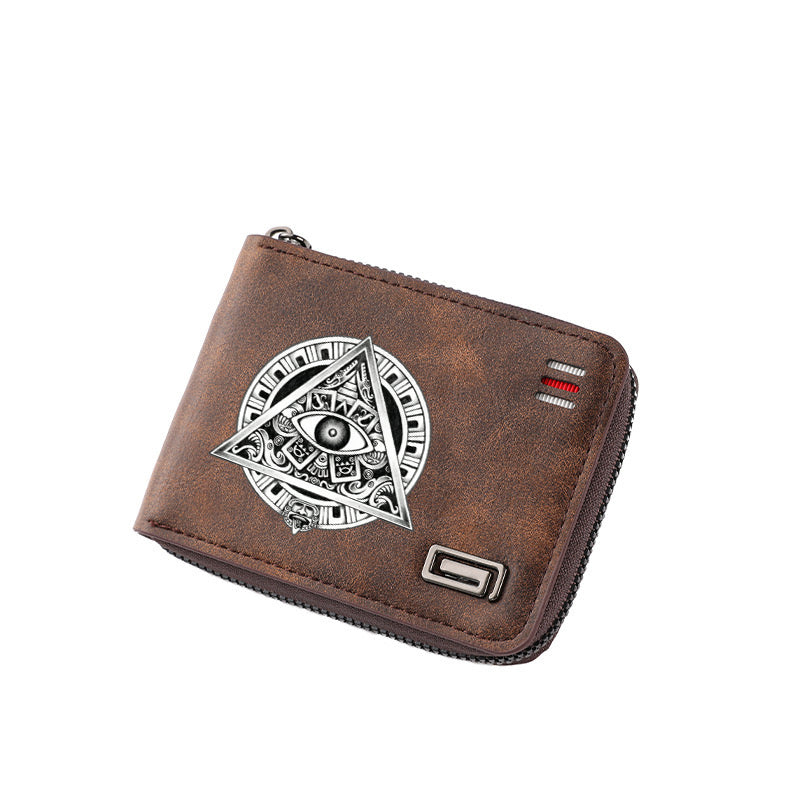 Original design, religious style, Eye of God print men's wallet/card holder. Custom designs available.8067