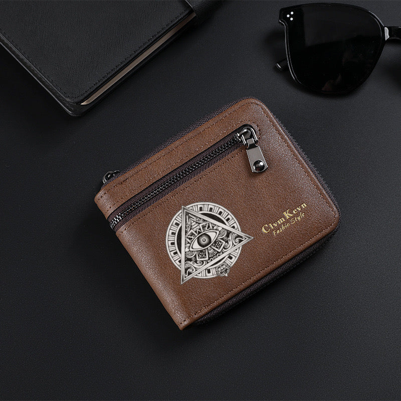 Original design, religious style, Eye of God print men's wallet/card holder. Custom designs available.8002