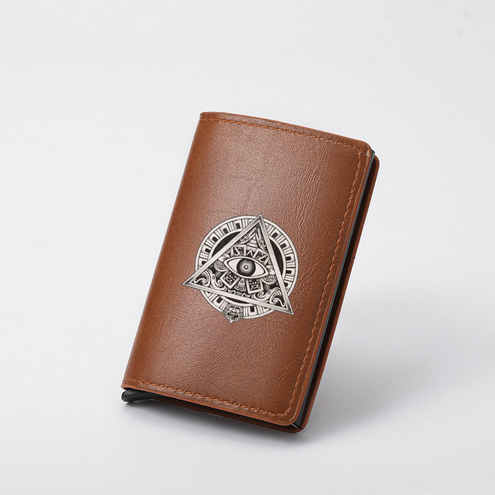 Original design, religious style, Eye of God print men's wallet/card holder. Custom designs available.8094