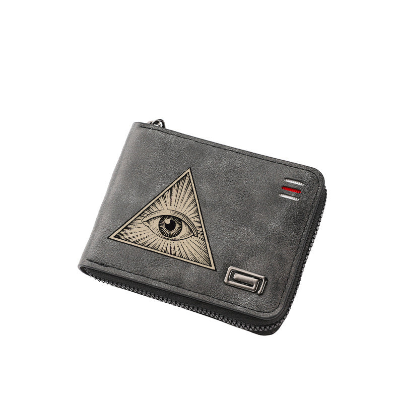Original design, religious style, Eye of God print men's wallet/card holder. Custom designs available.8067
