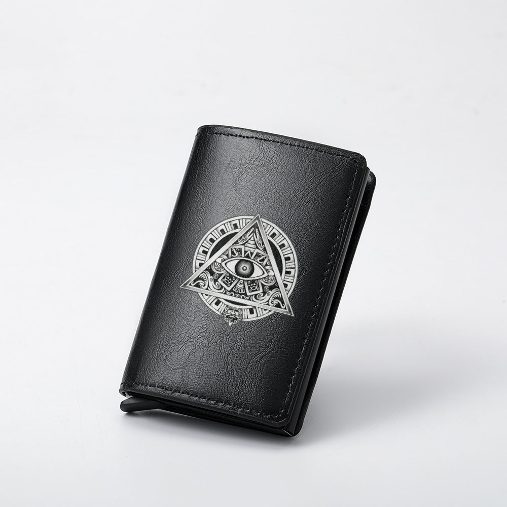 Original design, religious style, Eye of God print men's wallet/card holder. Custom designs available.8094