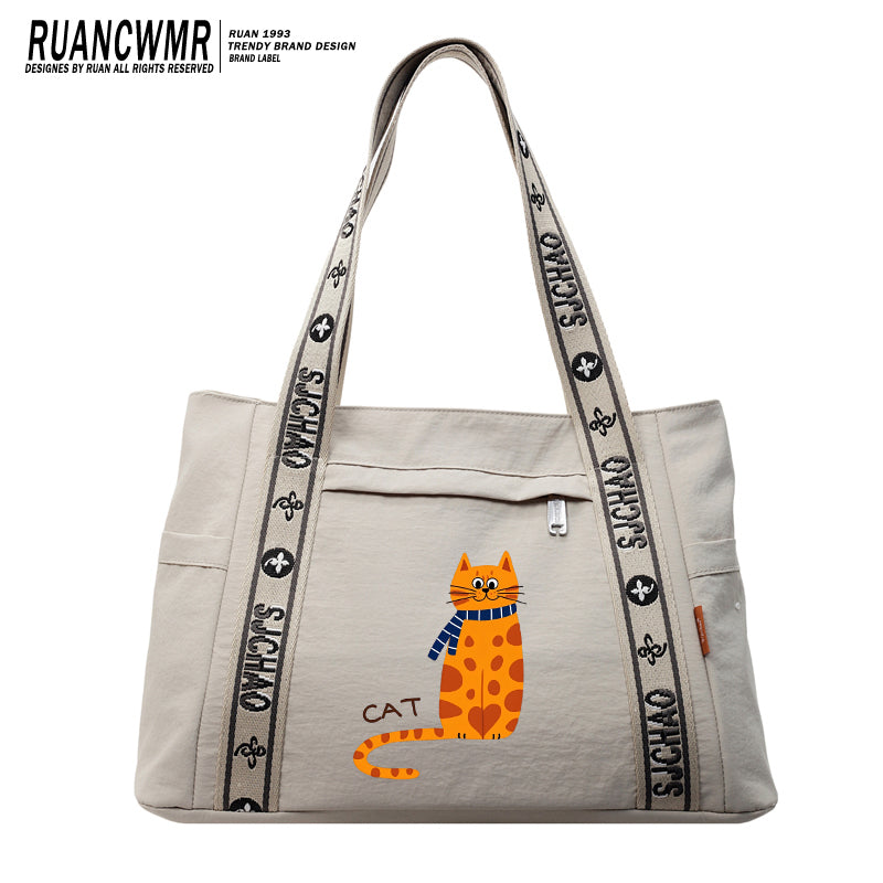 Ginger cat-tote bag-8051